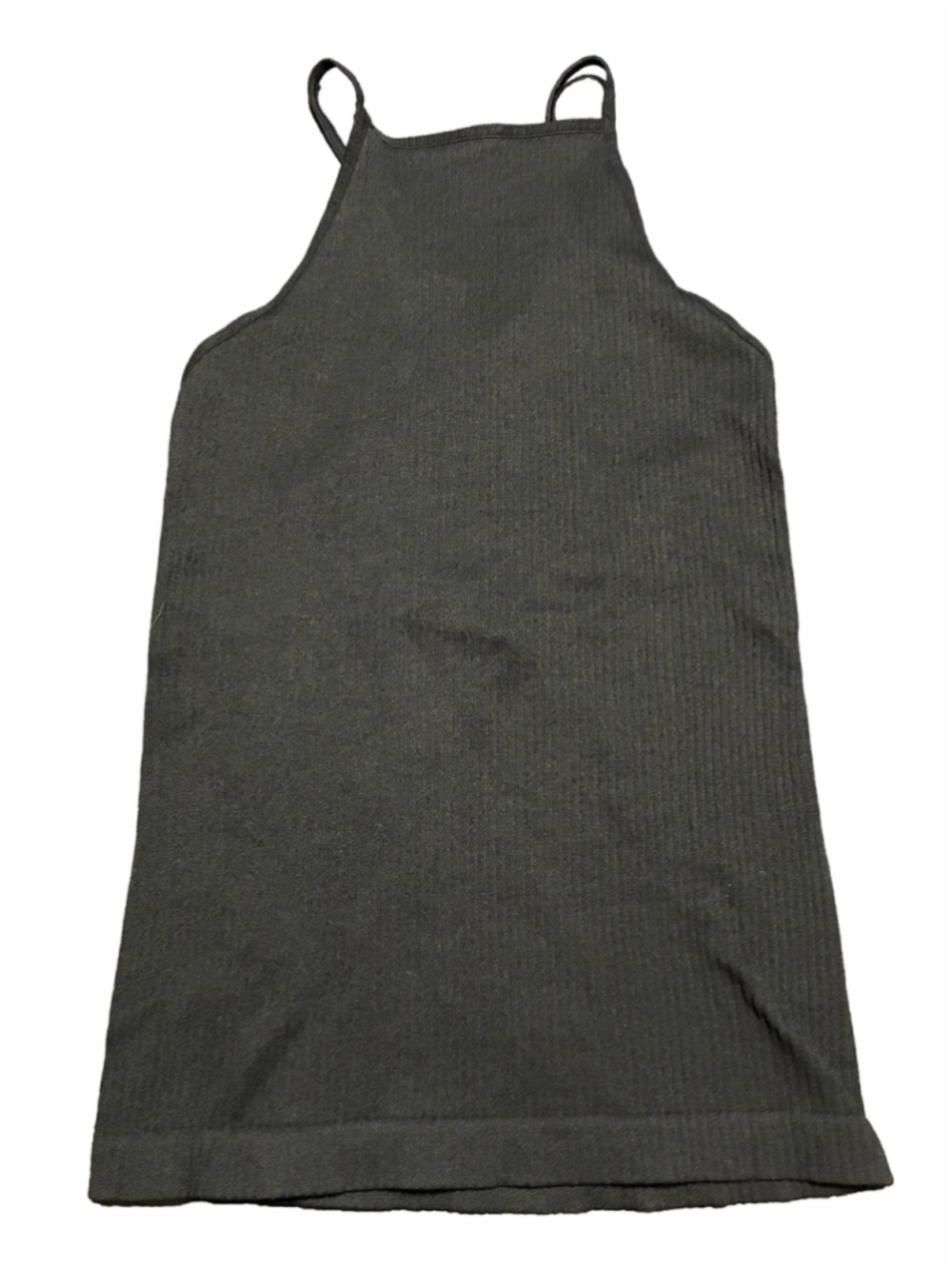 Free People Black Ribbed Halter Tank Top Size Medium